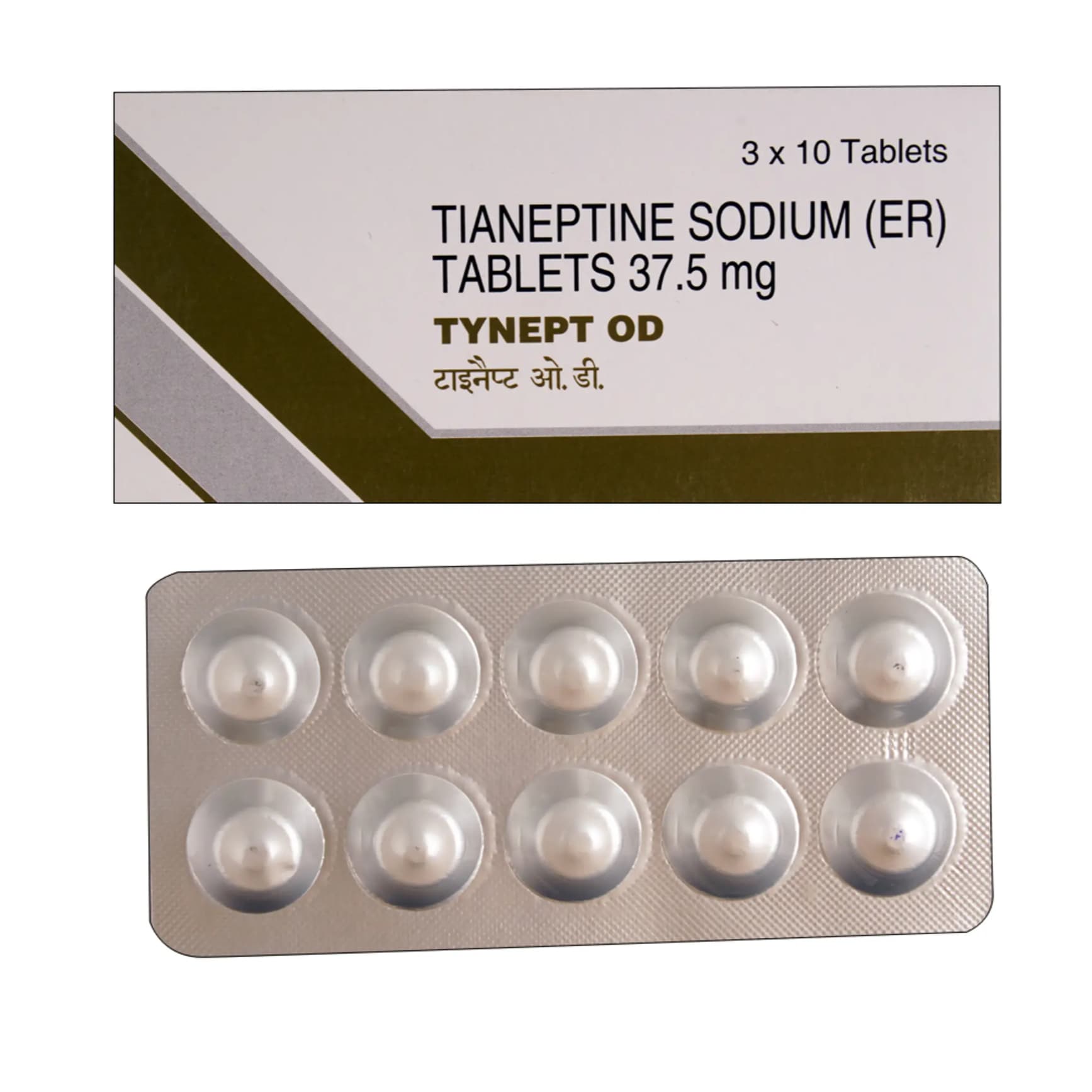 Tynept OD Tablets ER (Tianeptine) 37.5 mg product image 1
