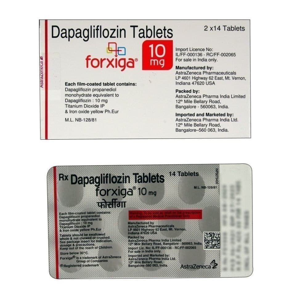 Forxiga (Dapagliflozin) Tablets 10 mg product image 1