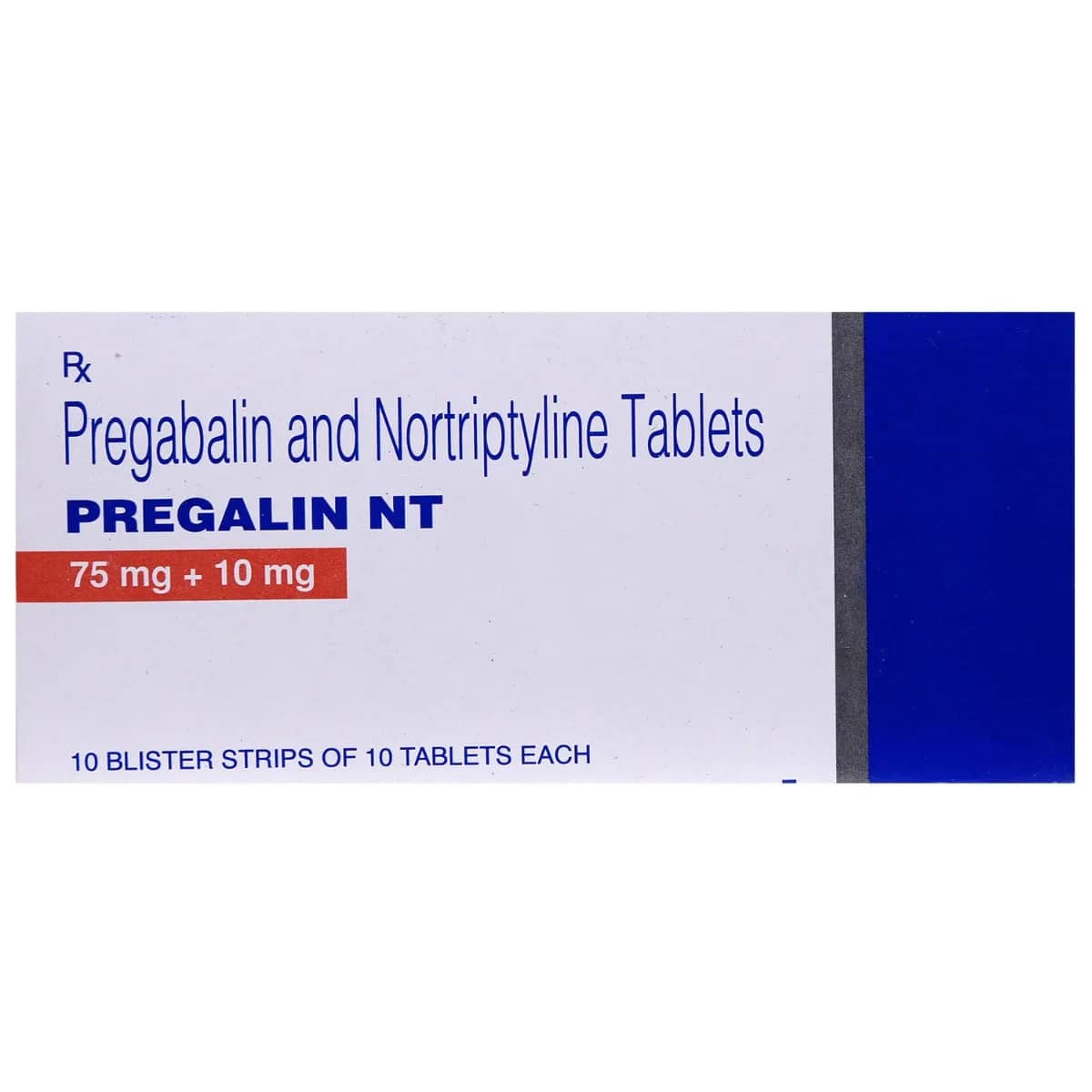 Pregalin NT Tablets (Pregabalin/Nortriptyline) 75 mg+10 mg
