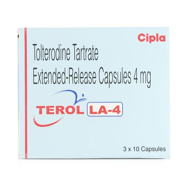 Terol LA (Tolterodine) Capsules 4 mg product image 1