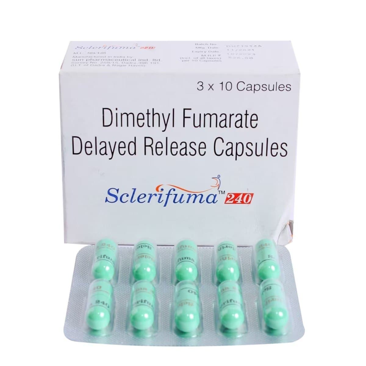 Sclerifuma Capsules DR (Dimethyl fumarate) 240 mg product image 1