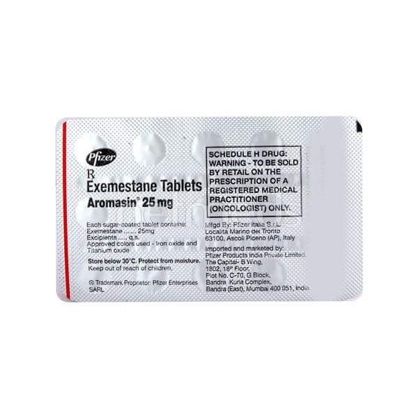 Aromasin 25 mg Tablets (Exemestane) product image 1