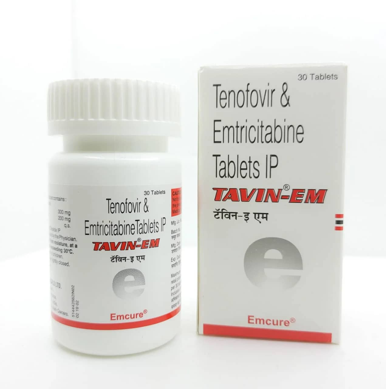 Tavin EM Tablets (Tenofovir/Emtricitabine) 300mg/200mg