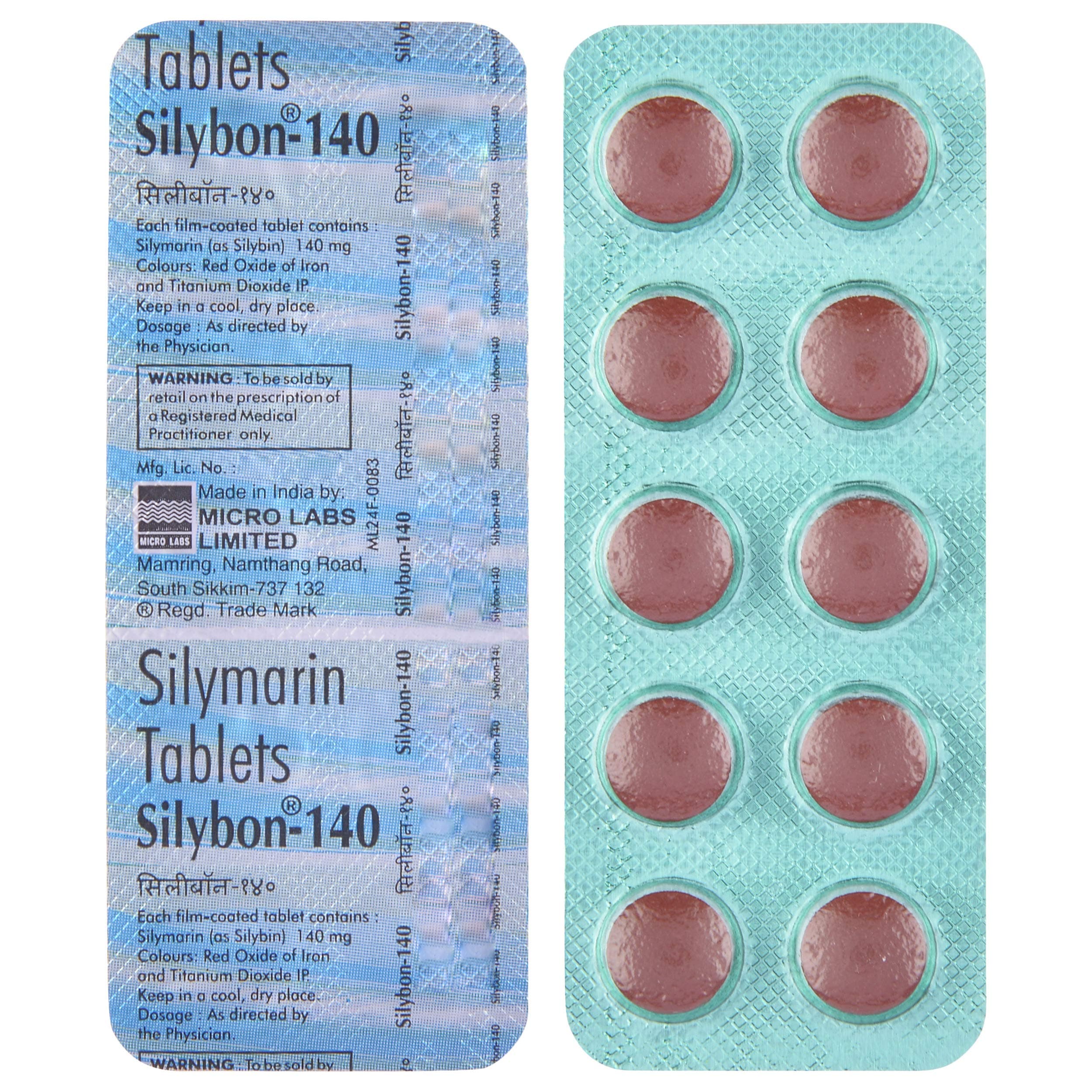 Silybon (Silymarin) Tablets 140 mg