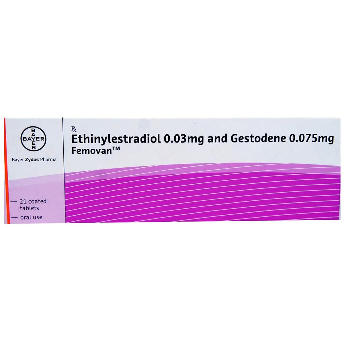 Femovan (Ethinyl Estradiol/Gestodene) Tablets 0.03mg/0.075mg product image 1