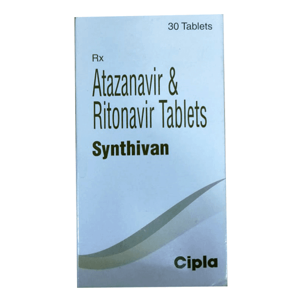 Synthivan Tablets (Atazanavir/Ritonavir) 300mg/100mg product image 1