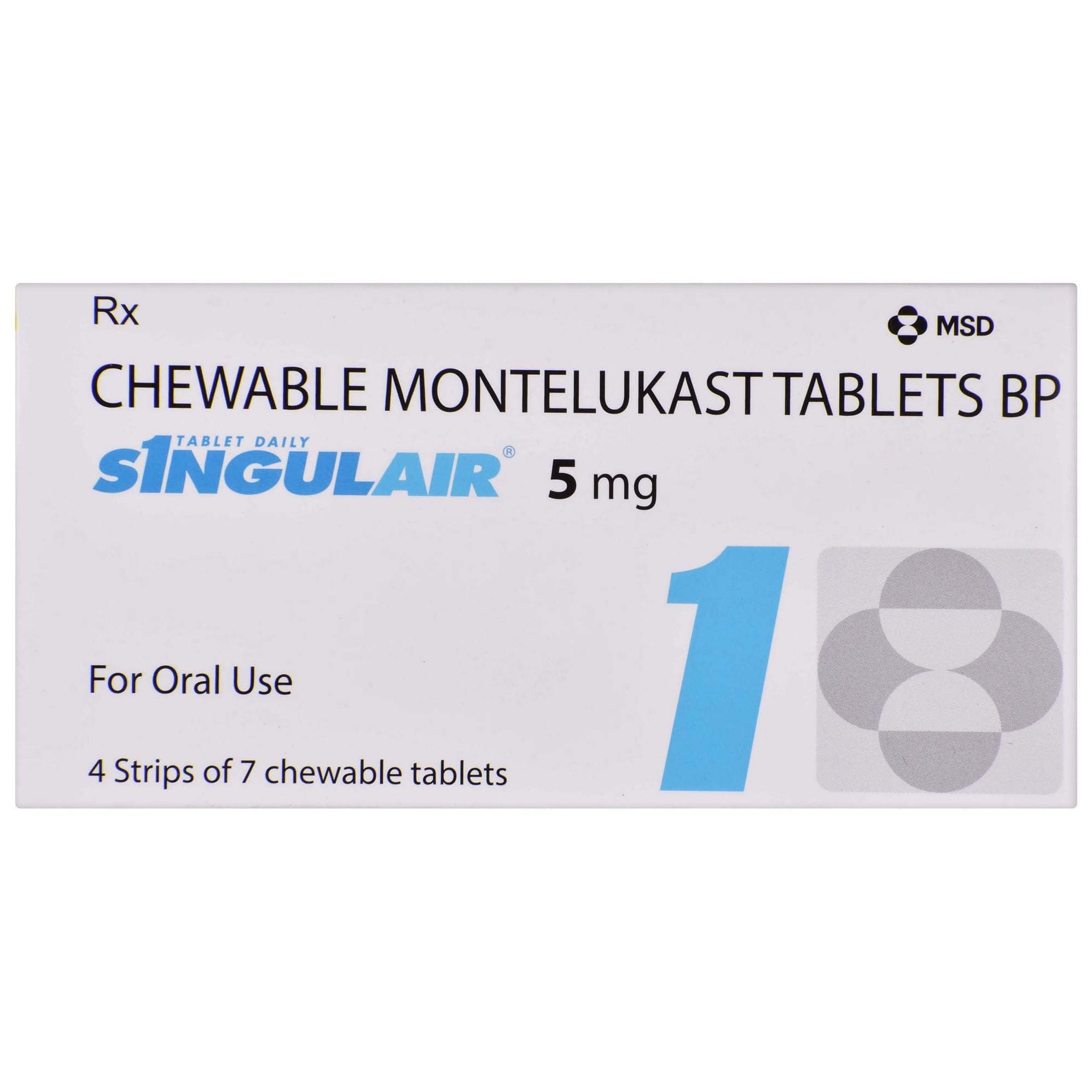 Singulair (Montelukast) 5 mg Tablets product image 1