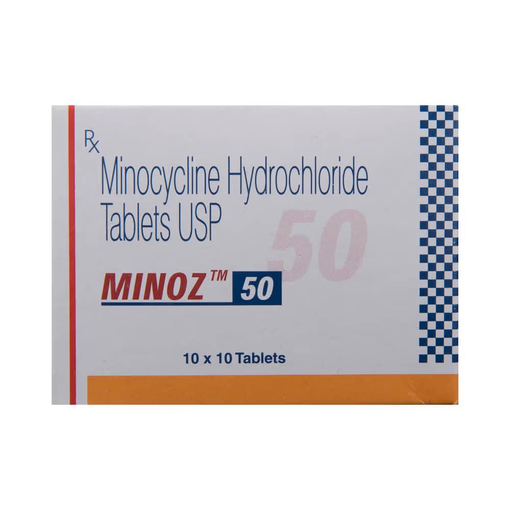 Minoz 50 mg Tablets (Minocycline)