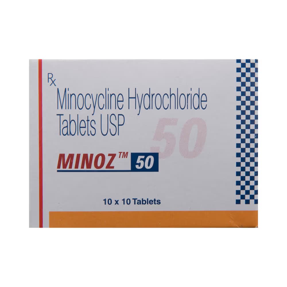 Minoz 50 mg Tablets (Minocycline) product image 1