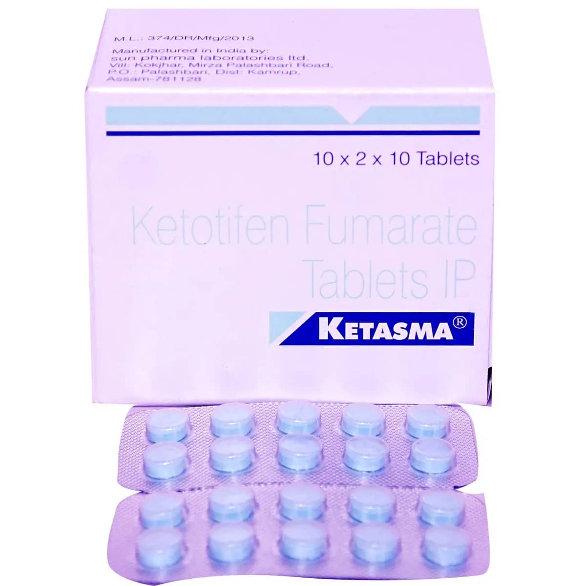 Ketasma (Ketotifen) 1 mg Tablets