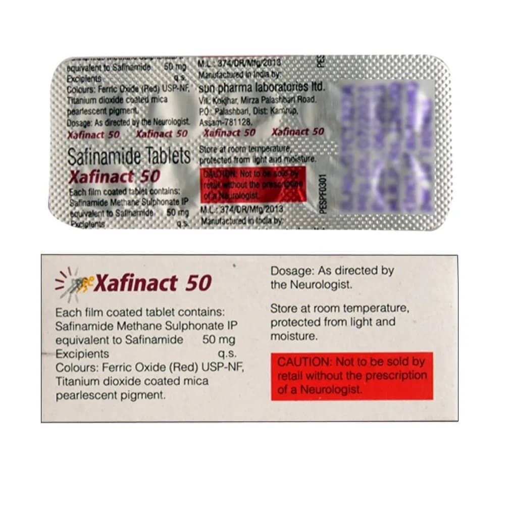 Xafinact Tablets (Safinamide) 50 mg