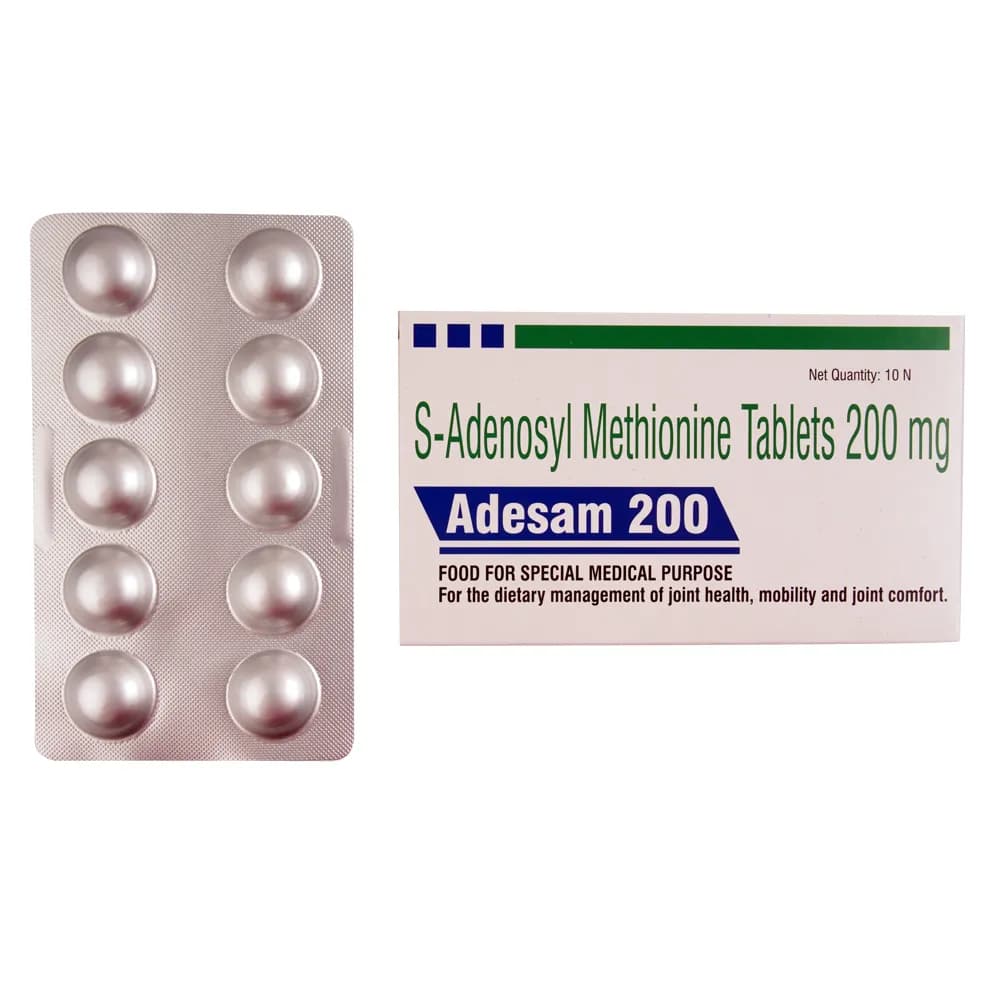 Adesam (Ademetionine/S-Adenosyl Methionine) 200 mg Tablets product image 1