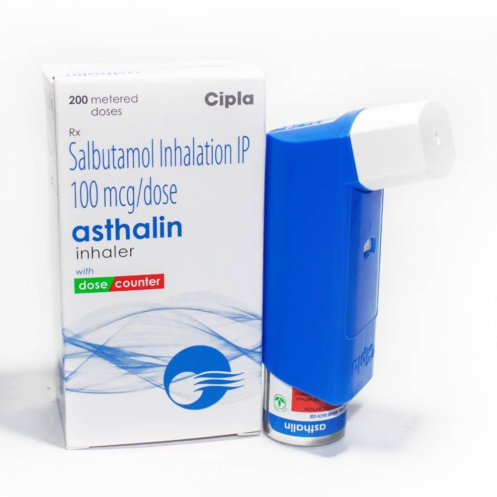 Asthalin 100 Mcg Inhaler (Salbutamol)