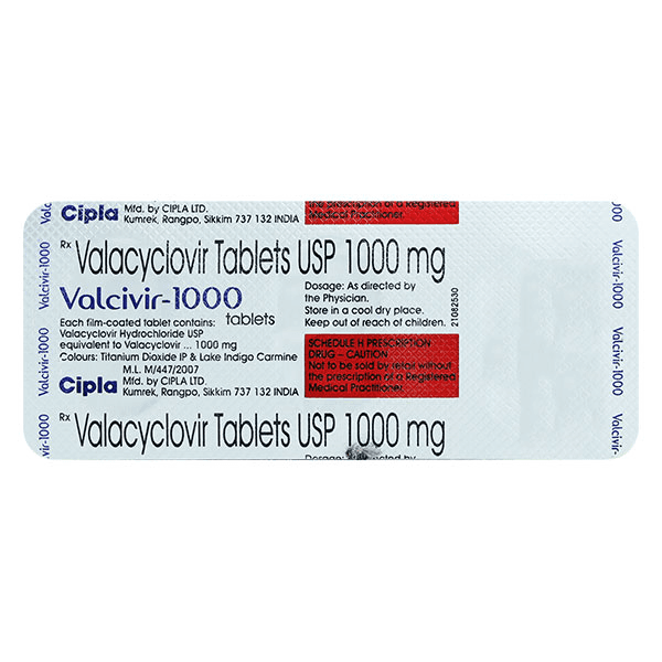 Valcivir 1000 mg Tablets