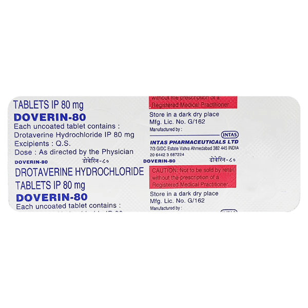 Doverin (Drotaverine) Tablets 80 mg product image 1
