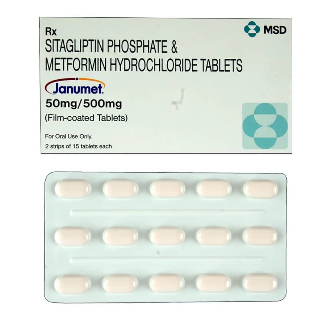 Janumet (Sitagliptin/Metformin) Tablets 50 mg/500 mg
