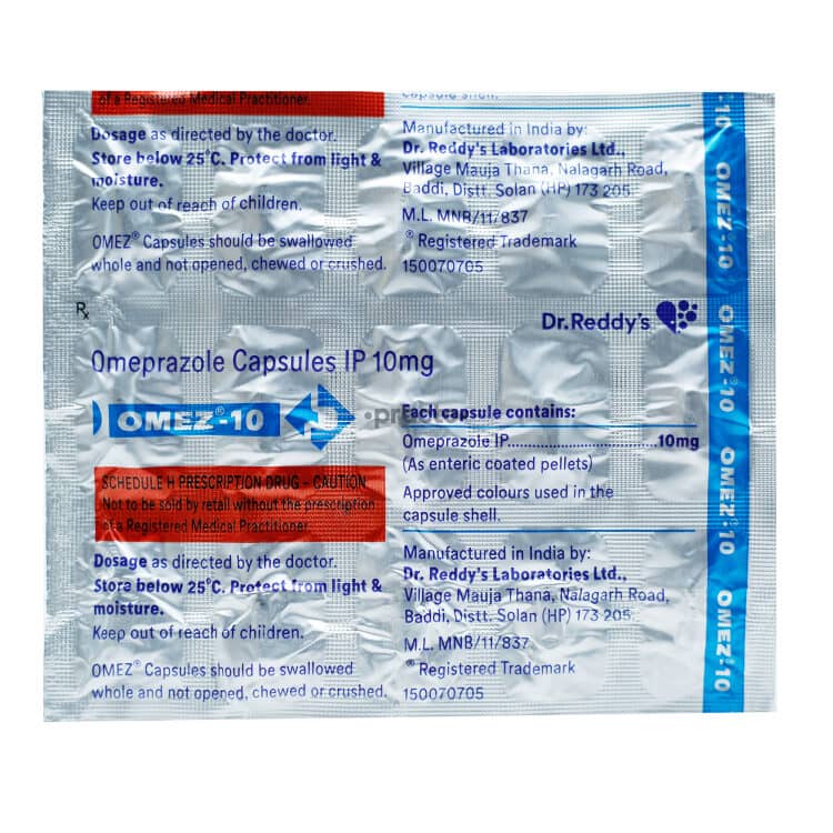 Omez (Omeprazole) Tablets 10 mg