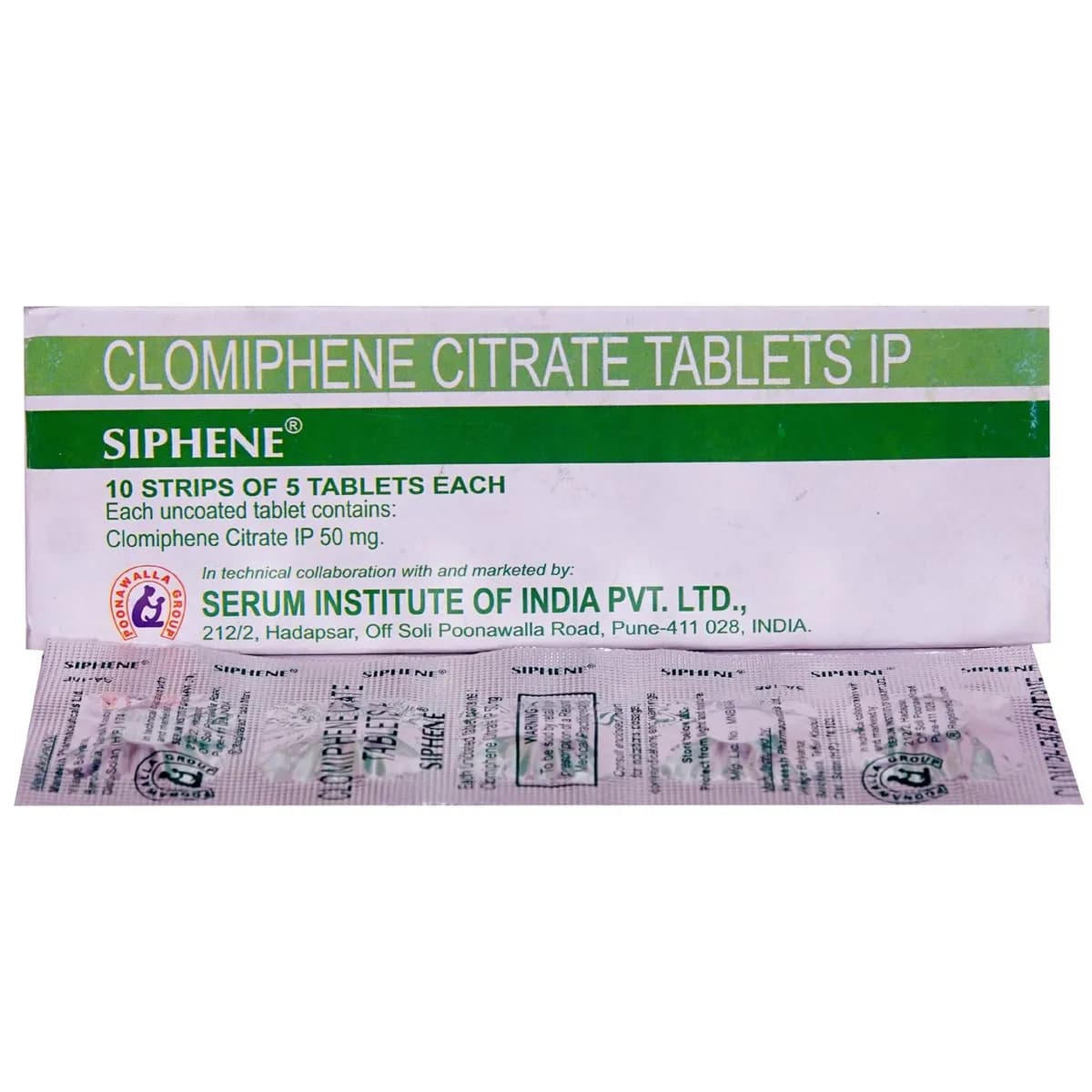 SIPHENE (CLOMIPHENE) Tablets product image 1