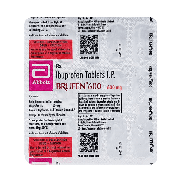 Brufen (Ibuprofen) Tablets 600 mg | Ibuprofen (Advil, Motrin)
