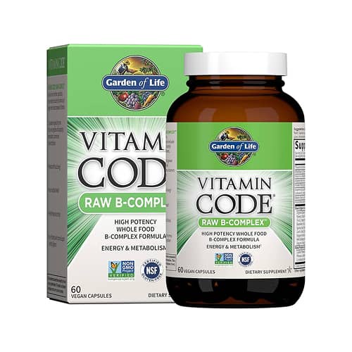 Garden of Life Vitamin Code Raw B-Complex Vegan Capsules | For Energy & Metabolis