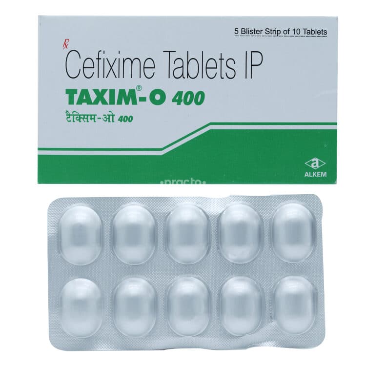 Taxim O 400 mg Tablets (Cefixime) product image 1