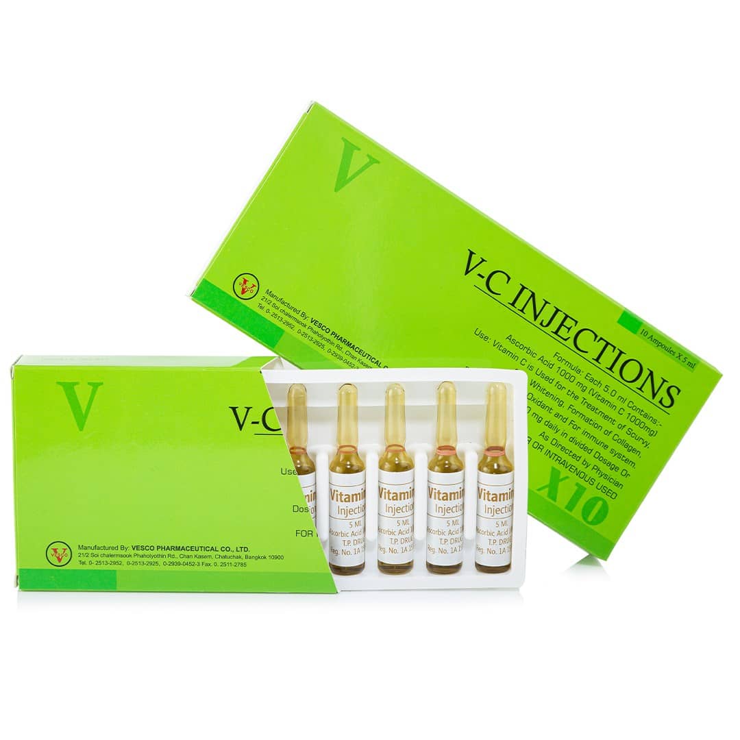 Vitamin C 1000mg Inj (Vitamin C / Ascorbic Acid) 5ml