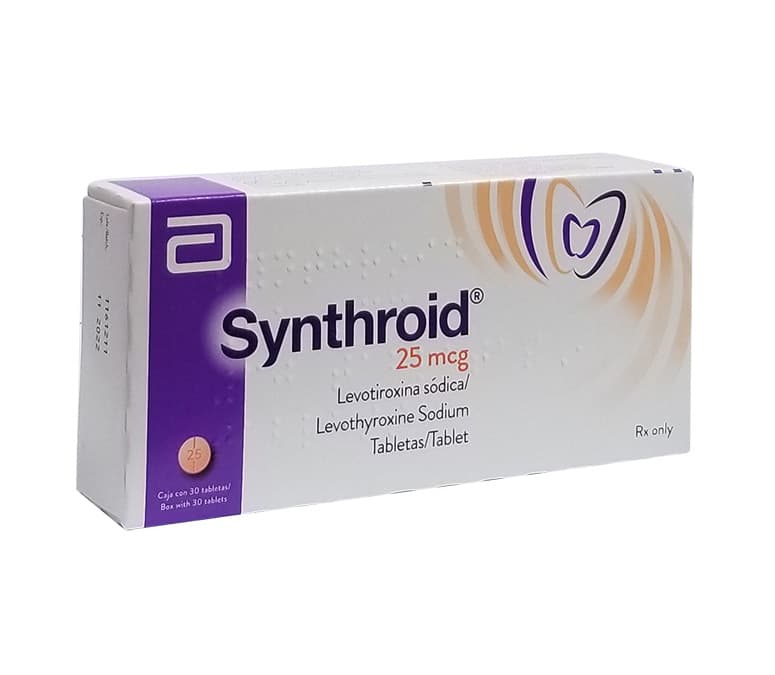 Synthroid 25 Mcg Con 90 Tabletas