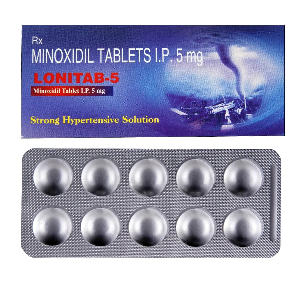 Lonitab (Minoxidil) 5 mg Tablets product image 1