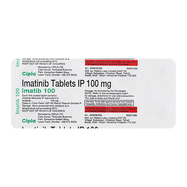 Imatib 100 mg Tablets product image 1