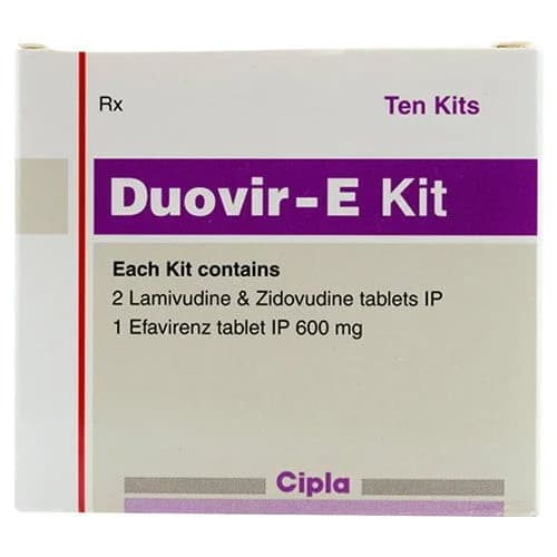 Duovir-E Kit Tablets (Lamivudine/Zidovudine/Efavirenz) 150mg/300mg/600mg product image 1