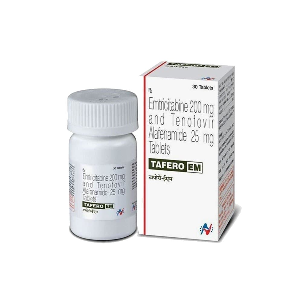Tafero EM Tablets (Emtricitabine/Tenofovir Alafenamide) 200mg/25mg product image 1