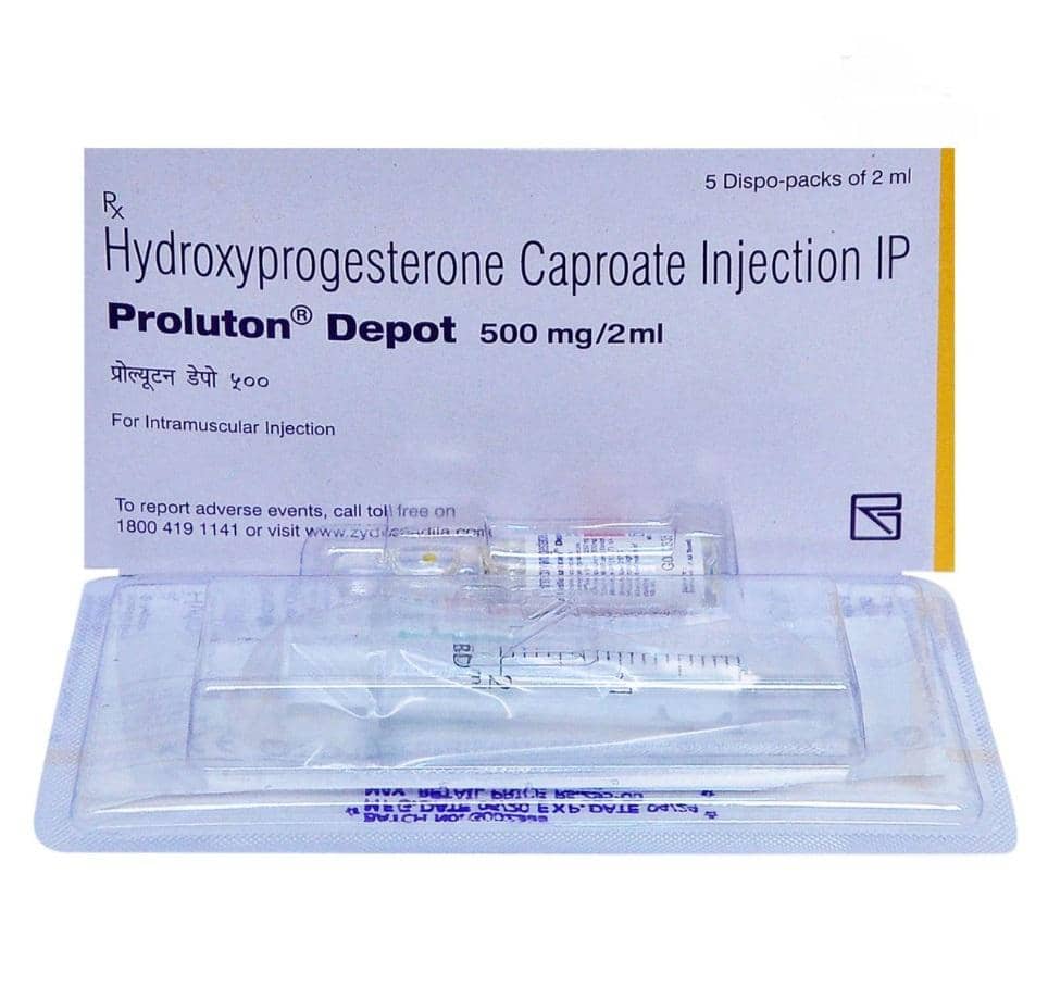 Proluton Depot (Hydroxyprogesterone Caproate) 500 mg