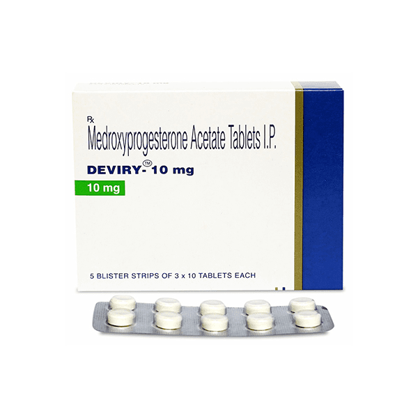 Deviry Tablets (Medroxyprogesterone) 10 mg product image 1