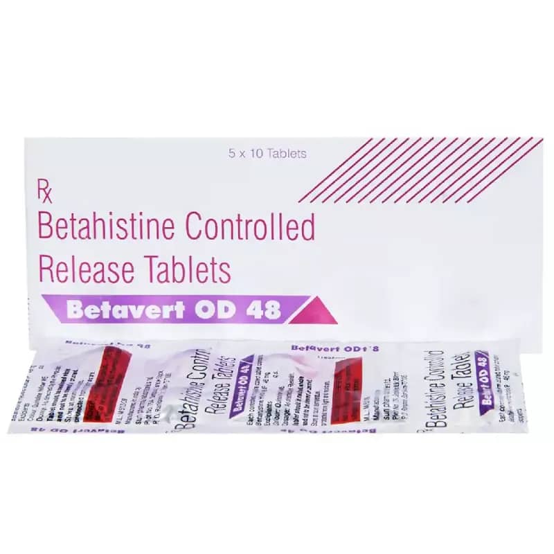 Betavert (Betahistine) Tablets 48 mg