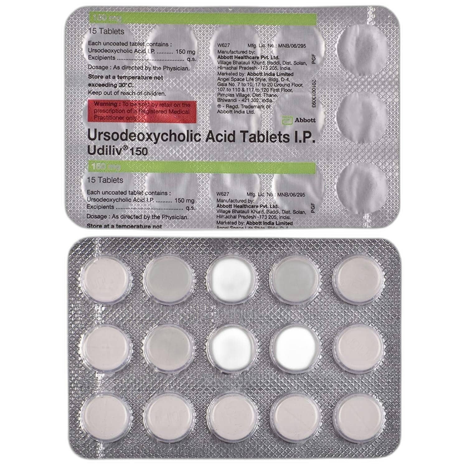 Ursodiol 600 mg Tablets