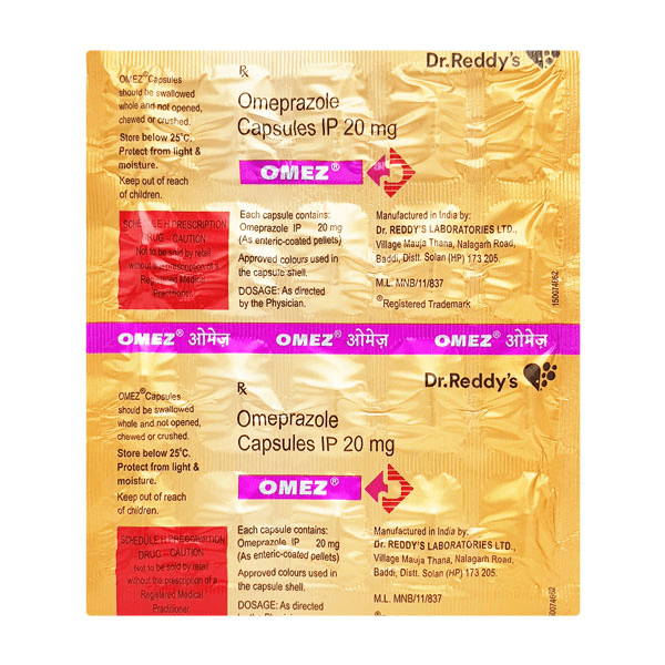 Omez (Omeprazole) Tablets 20 mg