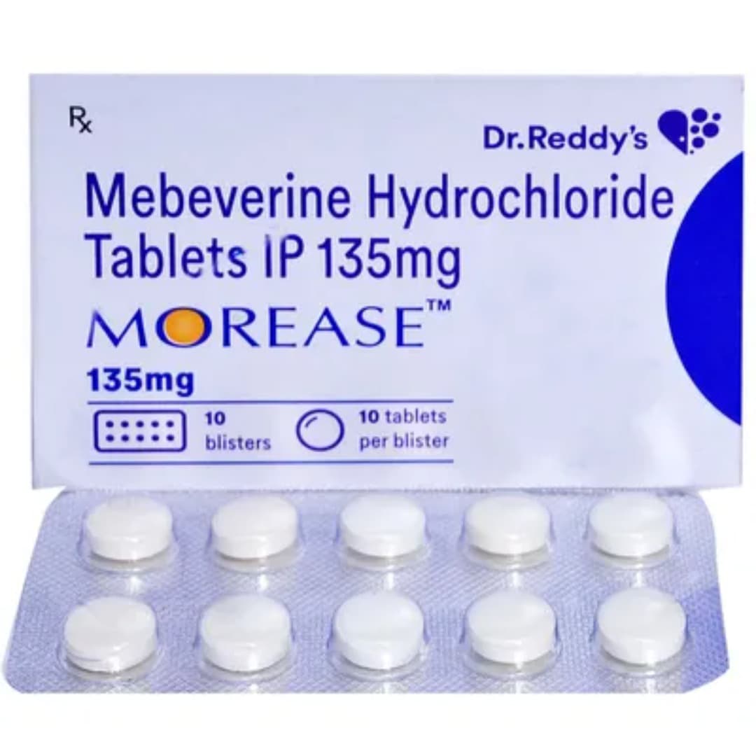 Morease (Mebeverine) Tablets 135 mg product image 1