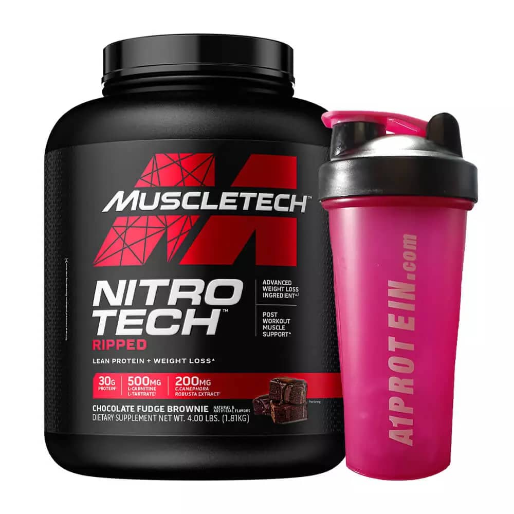 Muscletech Nitro Tech Ripped Chocolate Fudge Brownie Powder
