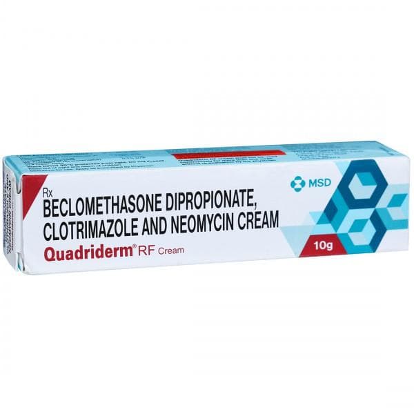 Quadriderm RF (Beclomethasone/Clotrimazole/Neomycin) 10gm product image 1