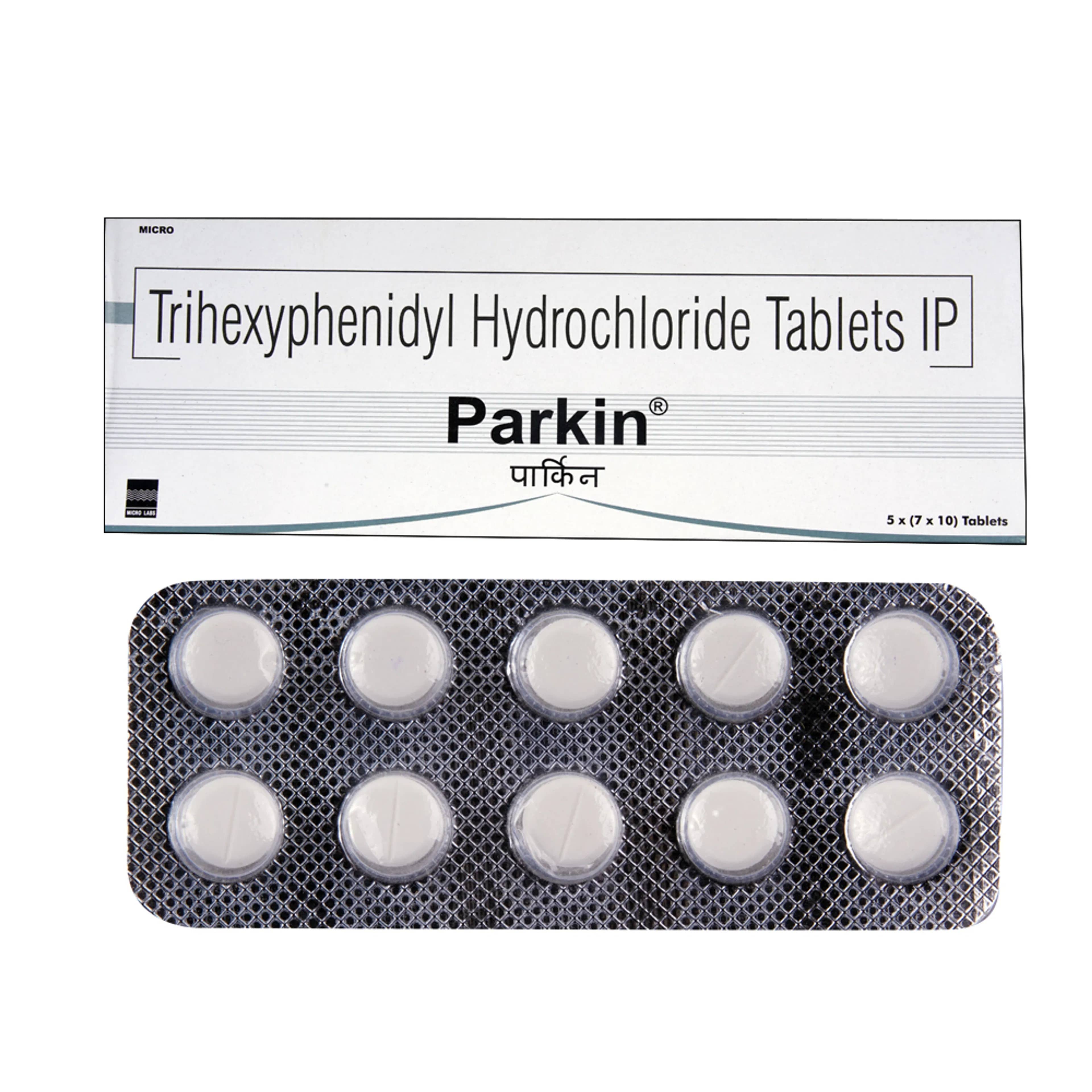 Parkin Tablets (Trihexyphenidyl) 2 mg