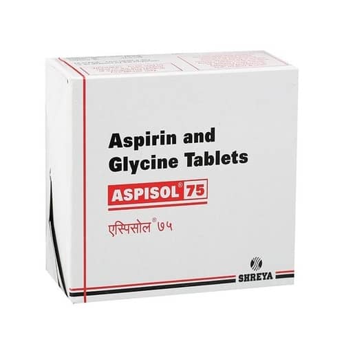 Aspisol Tablets (Aspirin and Glycine) 75