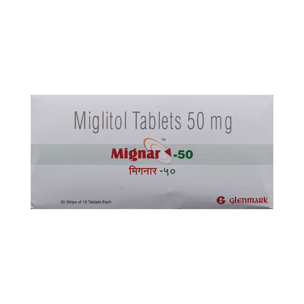 Mignar (Miglitol) Tablets 50 mg product image 1