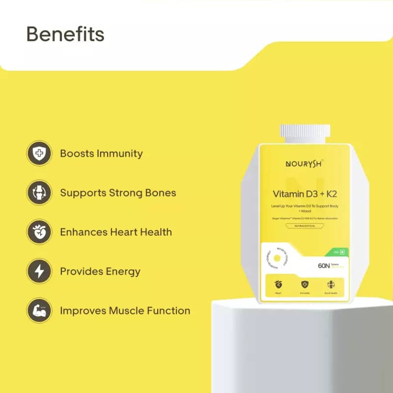 Nourysh Vitamin D3 + K2 Tablets