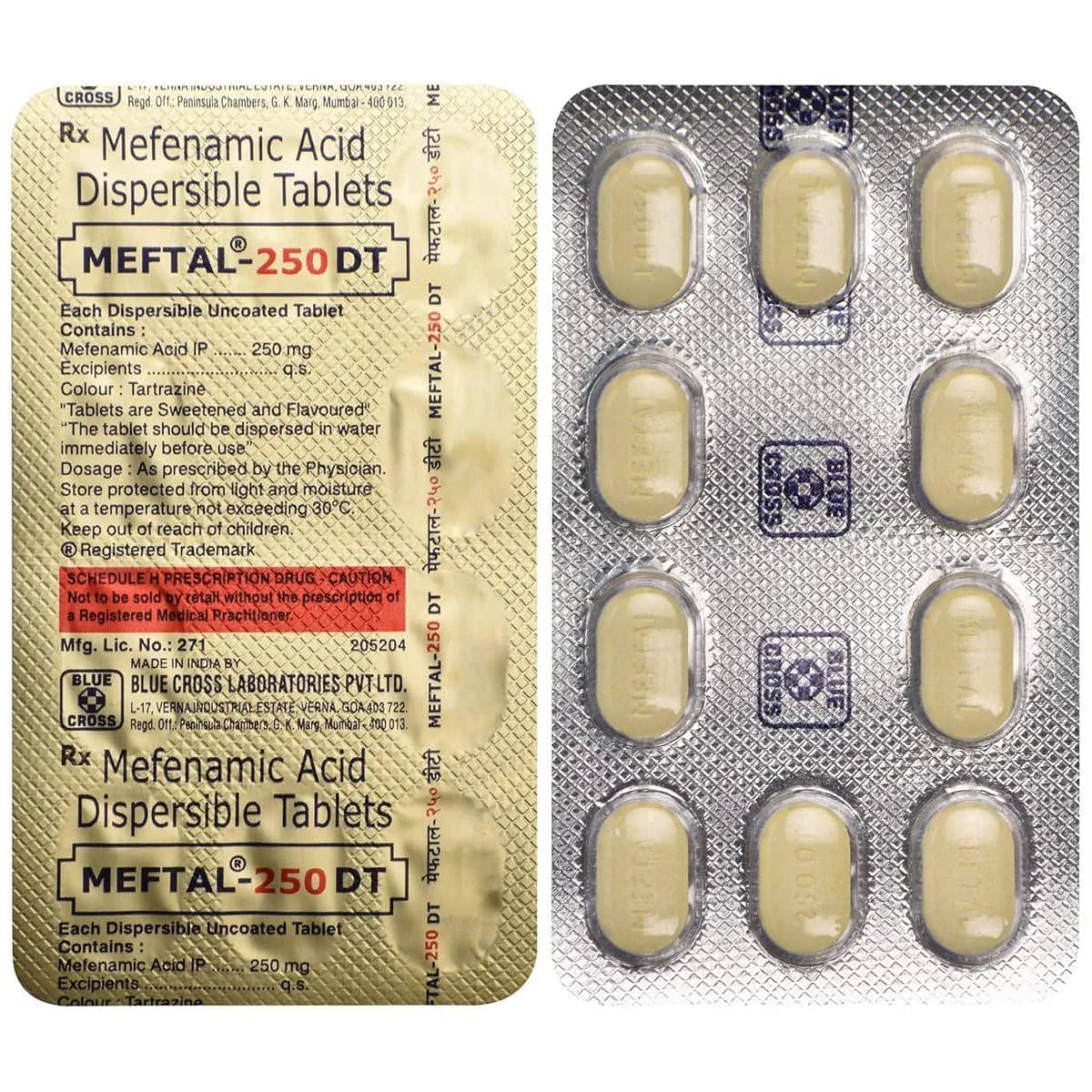 Meftal (Mefenamic Acid) Tablets 250 mg