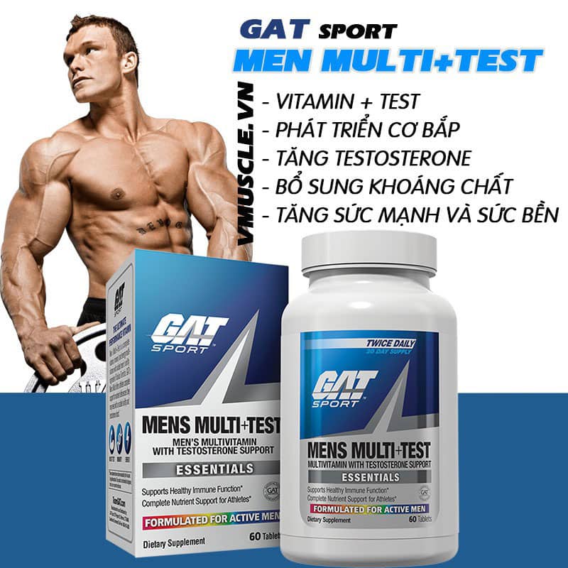 GAT Sport Mens Multi+Test Tablets