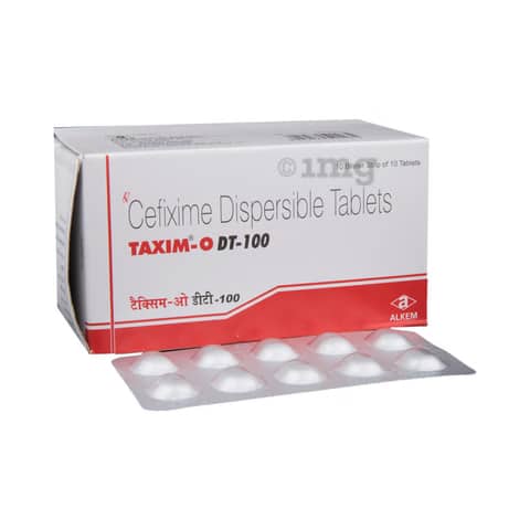 Taxim O 100 mg Tablets (Cefixime)