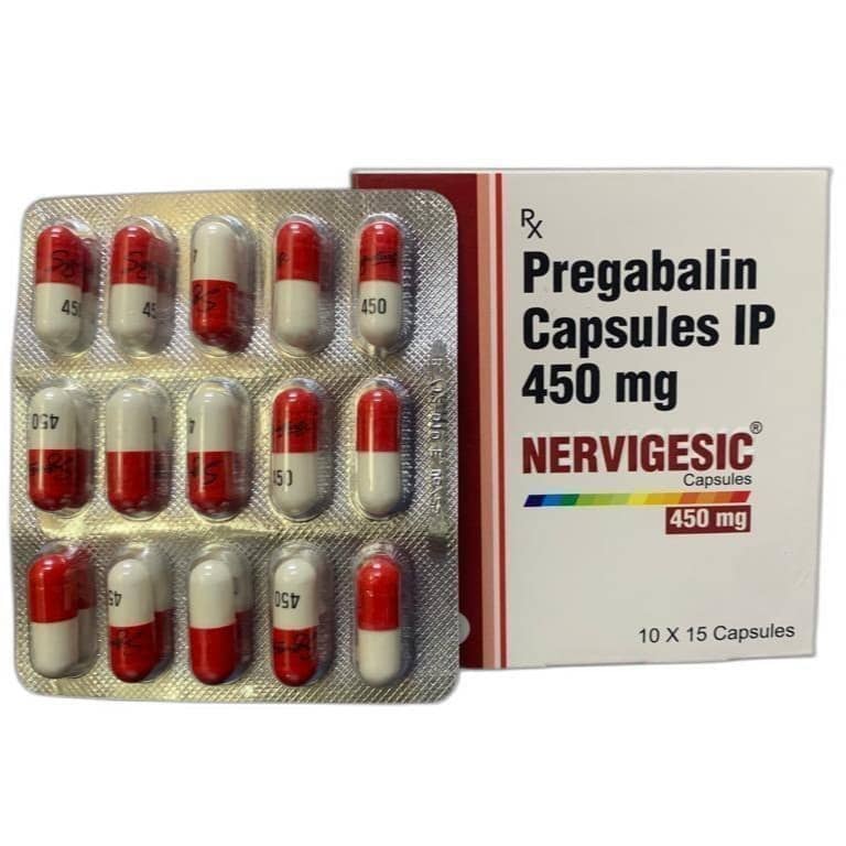Pregalin Capsules (Pregabalin) 450 mg