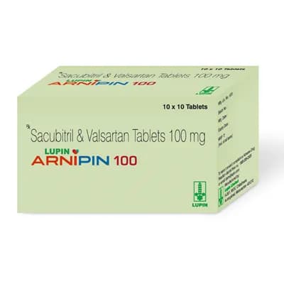 Arnipin Tablets (Sacubitril and Valsartan) 100 mg product image 1