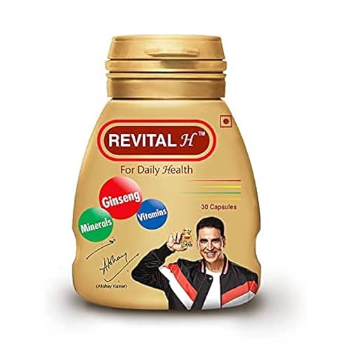 Revital H Men Multivitamin with Calcium, Zinc & Ginseng for Immunity, Strong Bon