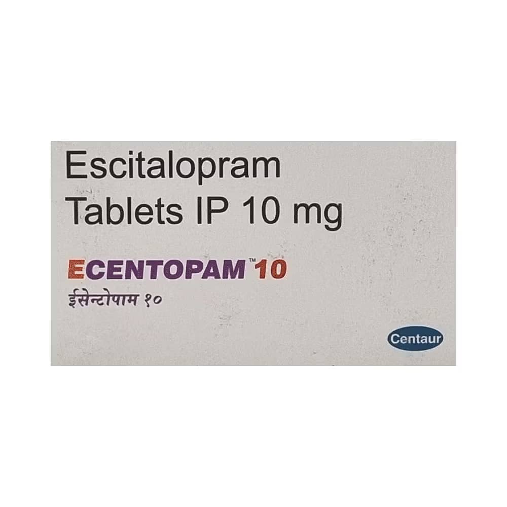 Ecentopam Tablets (Escitalopram Oxalate) 10 mg